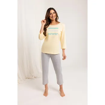 Dámské noční prádlo Pyžamo Regina 709 3/4 M-XL Z25/26 dámské modrá M