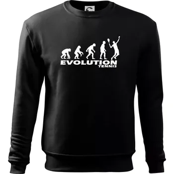 Chlapecké tričko Evoluce tenis kluk - Mikina Essential dětská - 146 cm/10 let ( Černá )