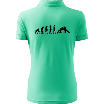 Judo Evoluce - Polokošile dámská Pique Polo - XL ( Mátová )