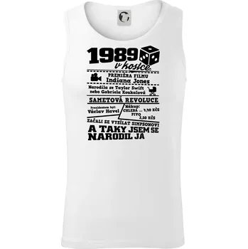 1989 v kostce - Tílko pánské Core - L ( Bílá )