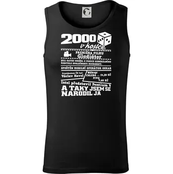 2000 v kostce - Tílko pánské Core - L ( Černá )