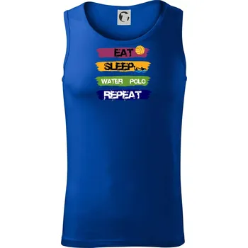 Eat sleep watter polo barevné - Tílko pánské Core - XL ( Královská modrá )