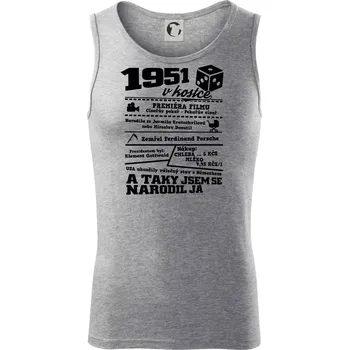 1951 v kostce - Tílko pánské Core - 2XL ( Tmavě šedý melír )