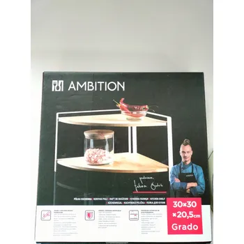 police Rohová kuchyňská police Ambition 30 x 30 x 20,5 cm Grado