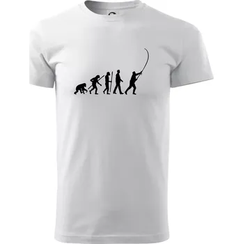 Evoluce rybaření - Triko extra velké (5-8XL) - 6XL ( Bílá )