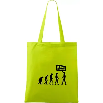 Evoluce Go back - Taška bavlněná - 42 x 38 cm ( Limetková )