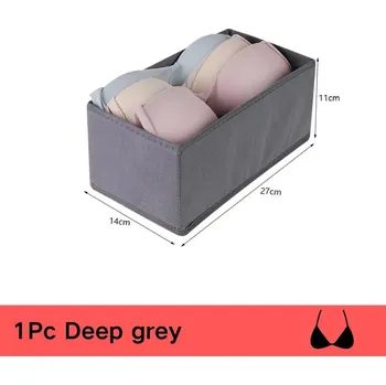 Úložný box Praktický skládací úložný organizér prádla | úložný box, organizér - deepgrey-M