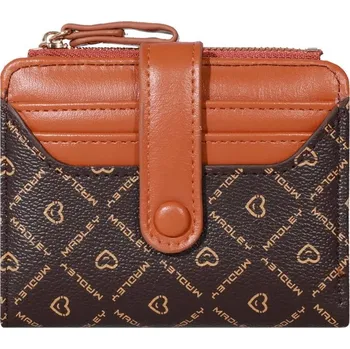 Praktická malá peněženka s přihrádkami | mini peněženka, dámská peněženka - Hnědý