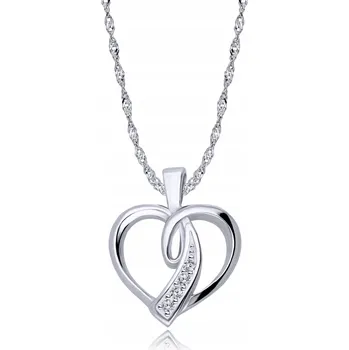 Náhrdelník Stříbrný Řetízek 925 Srdce Srdíčko Gravírování