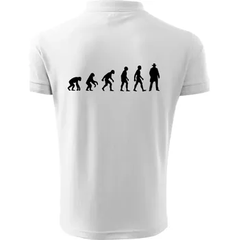 Pánská košile Evoluce cowboy - Polokošile pánská Pique Polo 203 - 3XL ( Bílá )