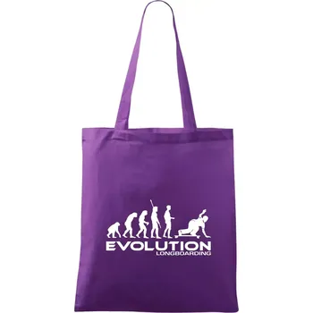 Evoluce longboard - Taška bavlněná - 42 x 38 cm ( Fialová )
