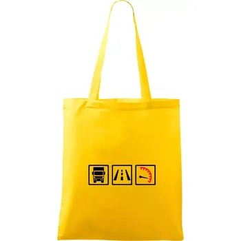 Kamion trio - Taška bavlněná - 42 x 38 cm ( Žlutá )
