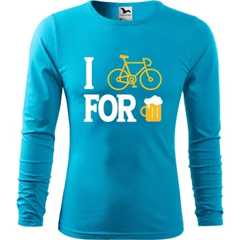 DOBRÝ TRIKO Pánské bavlněné triko For beer Velikost: 2XL, Barva: Tyrkysová