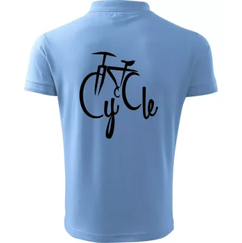 Pánská košile Cycle kolo - Polokošile pánská Pique Polo 203 - S ( Pyžamově světlá modrá )