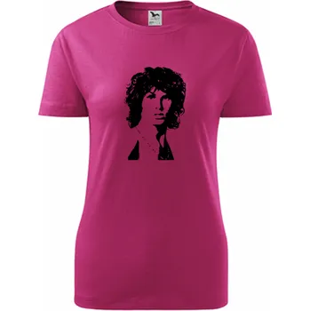 Purpurové dámské tričko Jim Morrison - tričko s Masarykem - barva purpurová - velikost XL