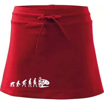 Dámská sukně Evoluce quad čtyřkolka - Sportovní sukně - two in one - L ( Červená )