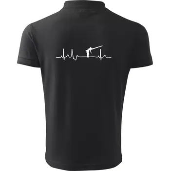 Pánská košile Ekg pistole na pěnu - Polokošile pánská Pique Polo 203 - L ( Dřevěné uhlí )