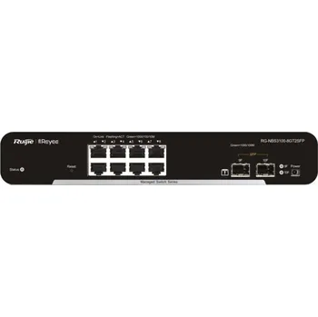 Switch SWITCH ŘÍZENÝ REYEE RG-NBS3100-8GT2SFP 10-PORT, STOLNÍ, 2X SFP