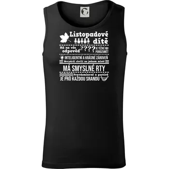 Pánské termoprádlo Narozeniny listopad - Tílko pánské Core - L ( Černá )