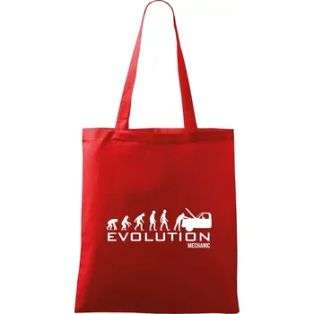 Evoluce mechanik - Taška bavlněná - 42 x 38 cm ( Červená )