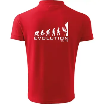 Pánská košile Evolution Climb - Polokošile pánská Pique Polo 203 - L ( Červená )