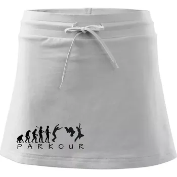 Dámská sukně Parkour evoluce - Sportovní sukně - two in one - XL ( Bílá )