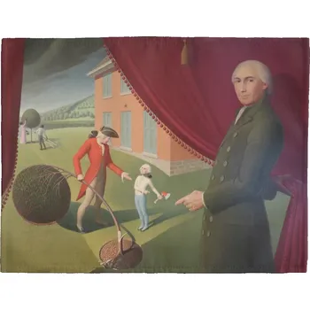 prostírání Prostírání na stůl Parson Weems' Fable Grant Wood