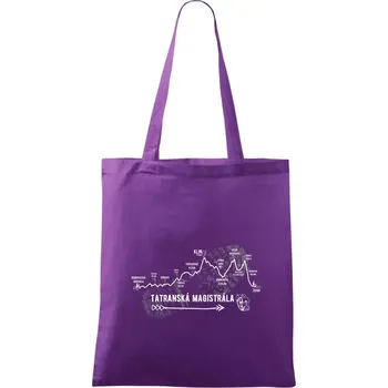 Profil Tatranská magistrála - Taška bavlněná - 42 x 38 cm ( Fialová )