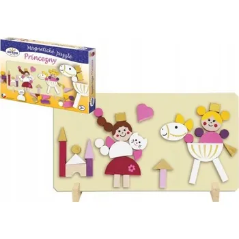 Puzzle DETOA Puzzle magnetické Princezny v krabici *DŘEVĚNÉ HRAČKY* | 862316