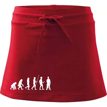 Dámská sukně Evoluce zedník zbiječka - Sportovní sukně - two in one - XS ( Červená )
