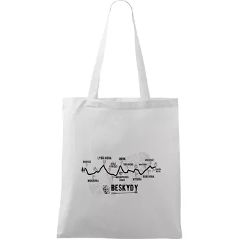 Profil Beskydy - Taška bavlněná - 42 x 38 cm ( Bílá )