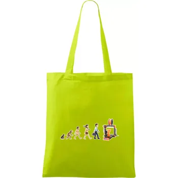 Evoluce 3D tisk - Taška bavlněná - 42 x 38 cm ( Limetková )