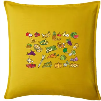 Polštář Ovoce a zelenina - Polštář 50x50 - 50x50 - Pouze potah ( Žlutá )