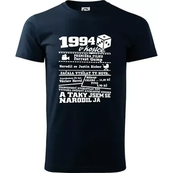 1994 v kostce - Triko extra velké (5-8XL) - 8XL ( Námořní modrá (velmi tmavá - téměř černá) )