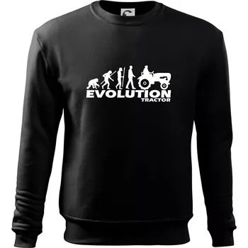 Chlapecké tričko Evoluce traktor - Mikina Essential dětská - 158 cm/12 let ( Černá )