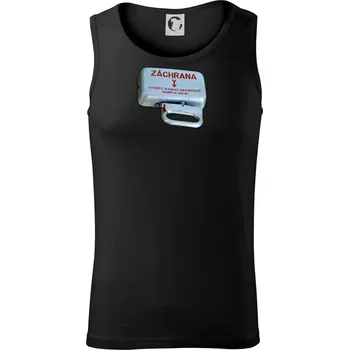Pánské termoprádlo Záchranná brzda vlak - Tílko pánské Core - M ( Černá )