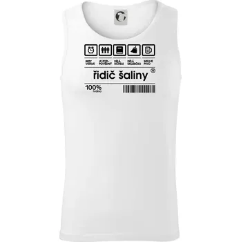 Pánské termoprádlo Čárový kód - řidič šaliny - Tílko pánské Core - M ( Bílá )