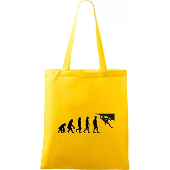 Nákupní taška Evoluce bouldering - Taška bavlněná - 42 x 38 cm ( Žlutá )
