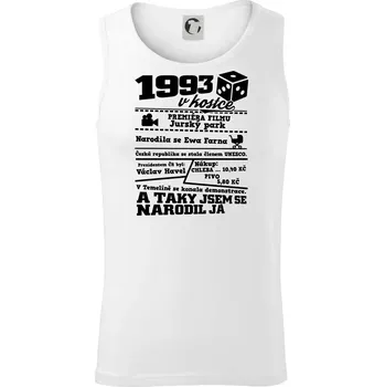 1993 v kostce - Tílko pánské Core - L ( Bílá )
