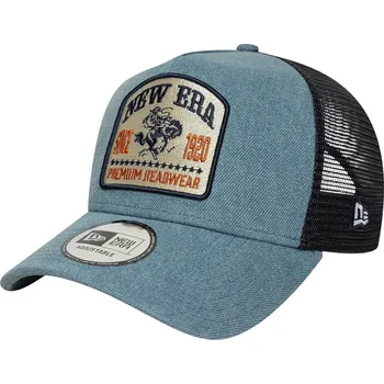 Kšiltovka kšiltovka New Era 9FO AF Denim Patch Trucker Branded - Sky Blue/Navy one size
