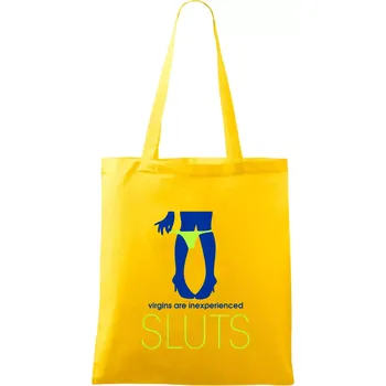 Sluts virgins are inexperienced - Taška bavlněná - 42 x 38 cm ( Žlutá )