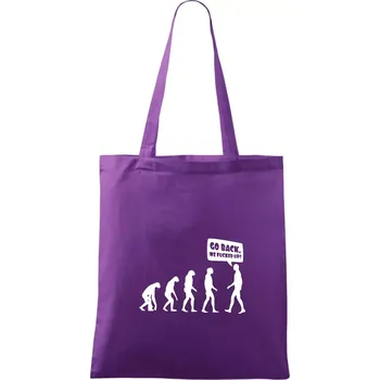 Evoluce Go back - Taška bavlněná - 42 x 38 cm ( Fialová )