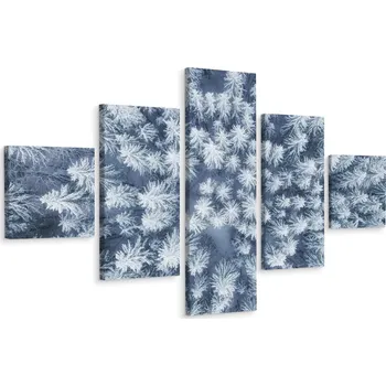 Obraz Vícedílný obraz zimní LES 3D pohled 250x150