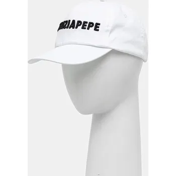 Kšiltovka Bavlněná baseballová čepice Patrizia Pepe bílá barva, 8F0079 AB01 8F0079.AB01 00X, vel. ONE SIZE