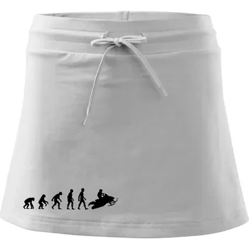 Dámská sukně Evoluce skútr - Sportovní sukně - two in one - XS ( Bílá )