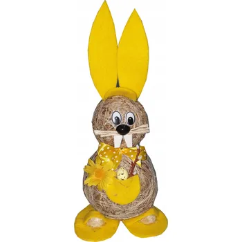 Velikonoční dekorace Velikonoční zajíček 30 cm žlutý