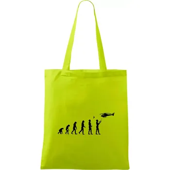 Evoluce modeláře - Taška bavlněná - 42 x 38 cm ( Limetková )