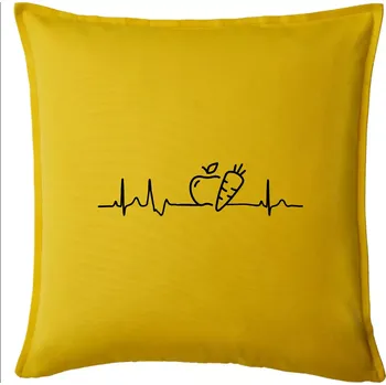 Polštář EKG zelenina - Polštář 50x50 - 50x50 - Pouze potah ( Žlutá )