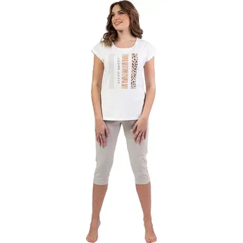 Dámské pyžamo Dámské pyžamo 701 beige - REGINA béžová XXL