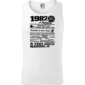 Pánské termoprádlo 1982 v kostce - Tílko pánské Core - XL ( Bílá )